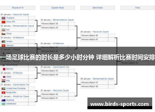 一场足球比赛的时长是多少小时分钟 详细解析比赛时间安排